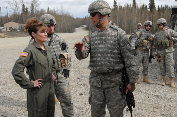 Sarah Palin at Ft Wainwright, Alaska